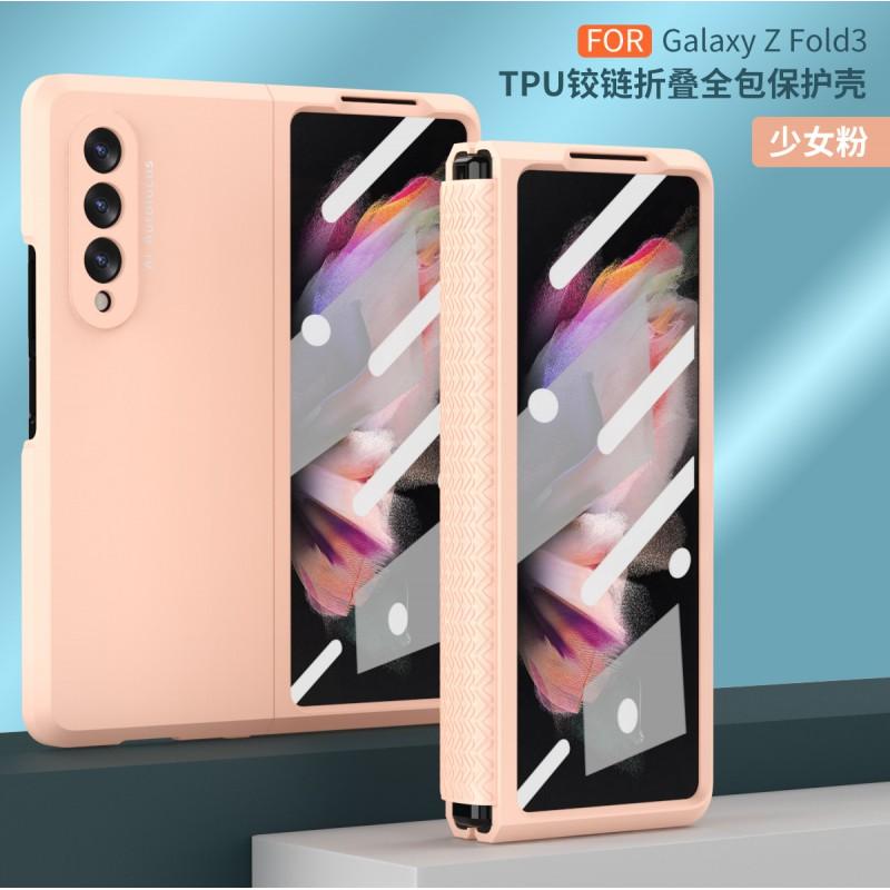 Fold3 Fold2 Phone Case Clear TPU Hinge Protector Screen Anti-Scratch Shockproof Cover