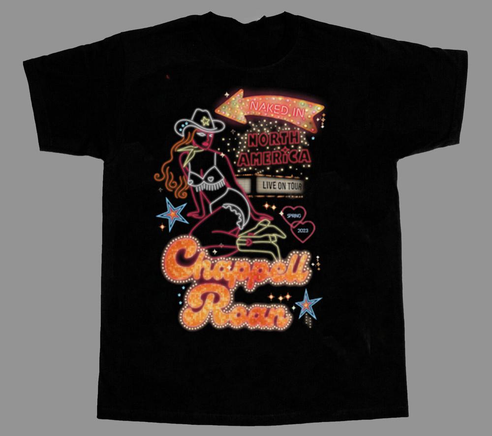 

2023 Exclusive Tour Chappell Roan T-Shirt Cotton Black Unisex Tshirt new new Unisex T-Shirt Graphic Tee S
