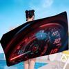Car Racing Dashboard Area Bath Towel Microfiber Soft Water Absorbing Breathable For Girl Kids Decorative Cartoon Beach Towel