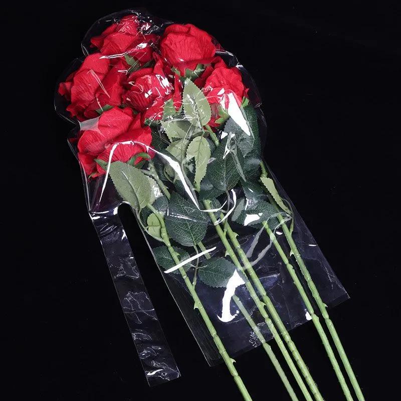 Double-Mouth Stretch Bobo Ball with Rose Flowers - 26-Inch & 30-Inch for Gifts and Decorations