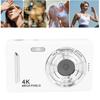 4K Digital Camera 64MP HD AF Auto   16X Zoom Anti Shake Portable Compact Camera for Travel Photography
