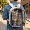 Breathable Pet Carrier Backpack Large Capacity Cat Transport Backpack  Outdoor Activities