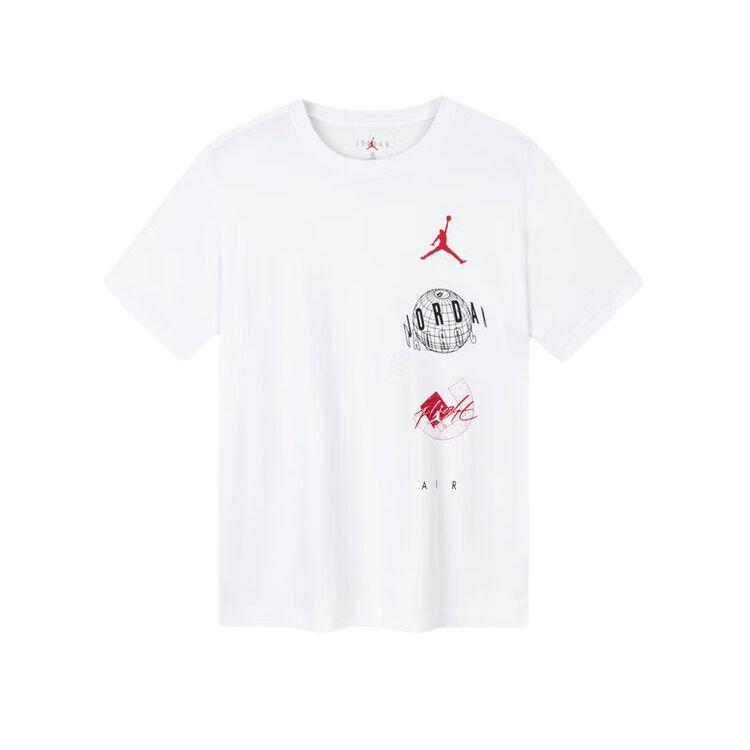 

New Jordan T Shirt White Children Aged 3 7 Years Old HM4761-100 160/80(XL)