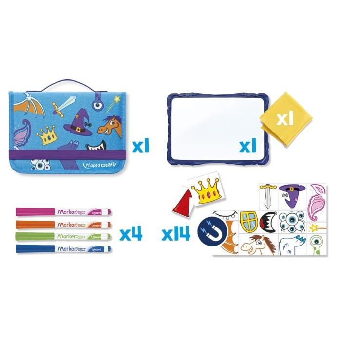 MAPED CREATIV - Travel Board - Traveling Slate Magnetic and Erasable Drawings