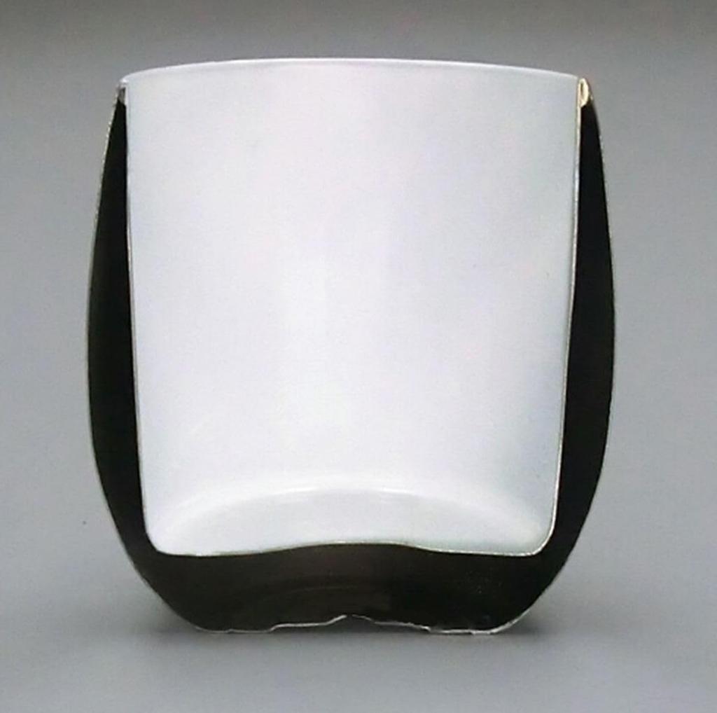Pair of 250ml Stainless Steel Cups with a Feel and Vacuum Structure J-Kitchens Ceramic-Like Double-Walled