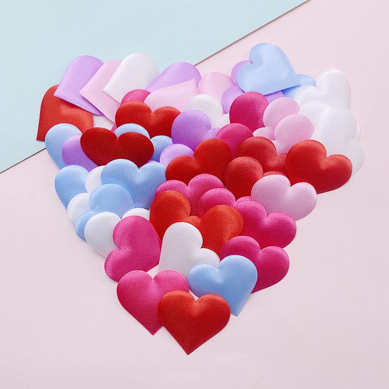 3D Peach Heart Ultrasonic Embossed Wedding Decoration Petal Toss Flowers