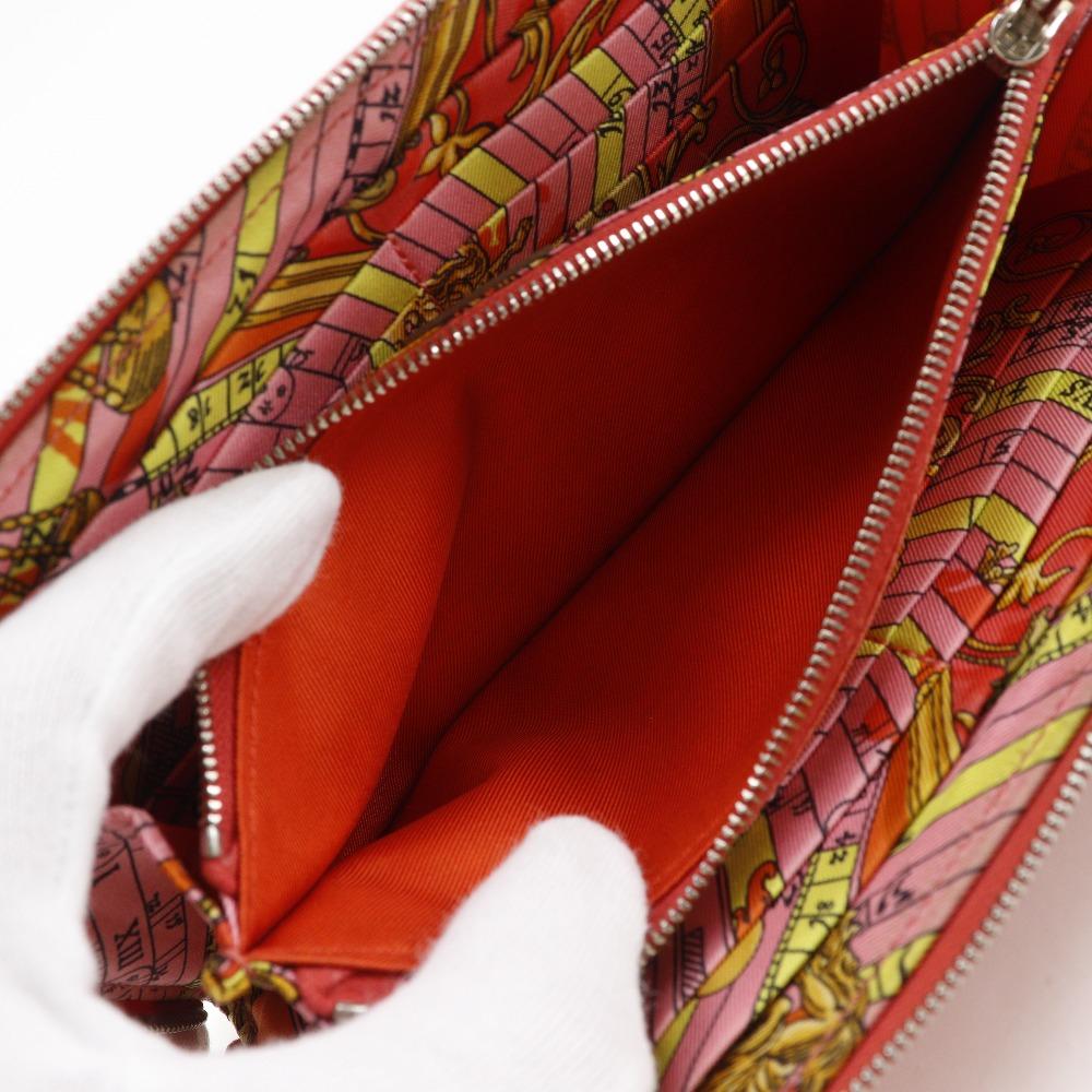 HERMES Azap long silk in Purse Rose Jaipur pink Epsom Women Used