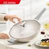 Aishida 32cm Achteckiger Antihaft-Wok