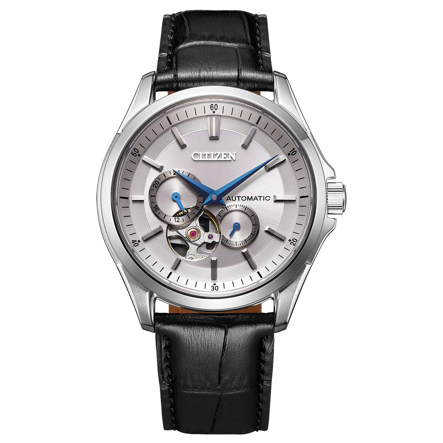 

Механічний годинник Open Heart Mechanical Waterproof Silver Black [Citizen] NP1011-08A для чоловіків