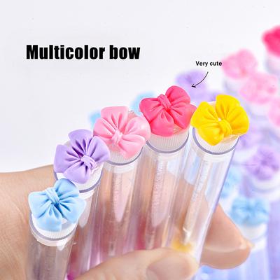 1Pcs Colorful Bow Tie Eyelash Brush Tubes With Crystal Lash Mascara Wands Eyebrow Comb Spoolies Applicators Makeup Tools