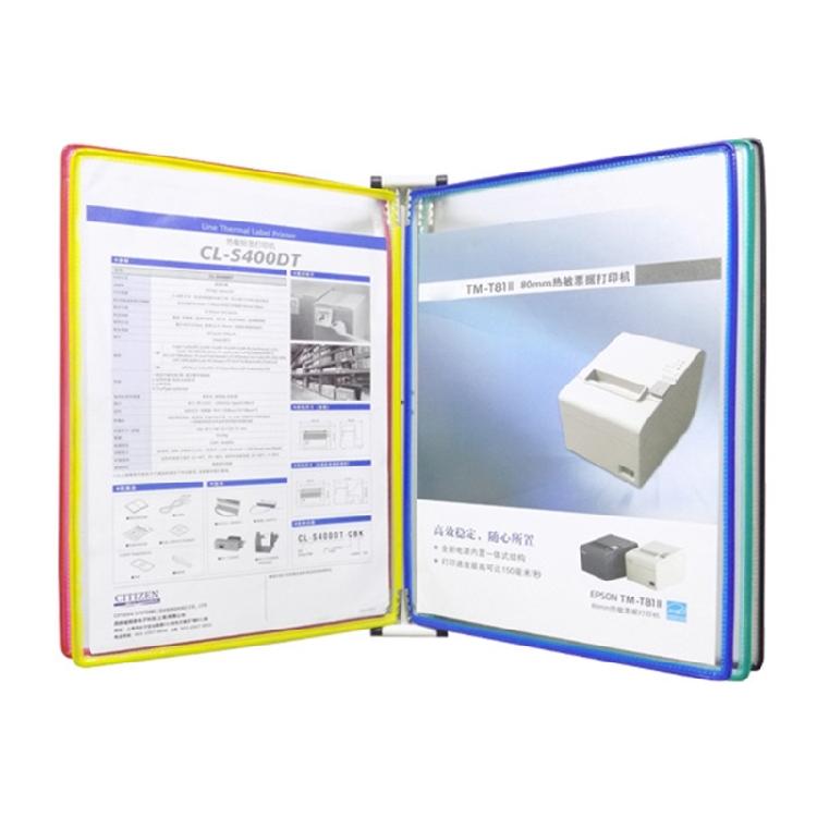 Wall Reference Organizer with 5 Easy-Loading Pocket for Workshop
