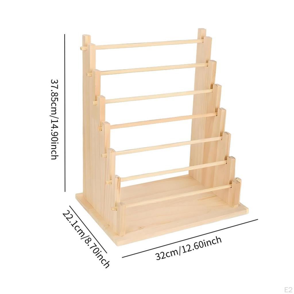 Wooden Ribbon Organizer Bracelet Display Rack Large Capacity Gifts Washi Tape