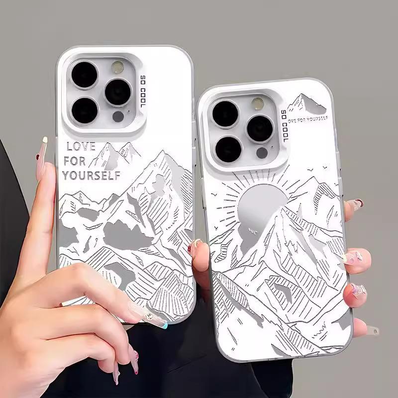 Golden Sunlight Apple Phone Case for iPhone 17, 13 Pro, 11, 16E, Silver, 12 XR, 7, 15 Plus, 8