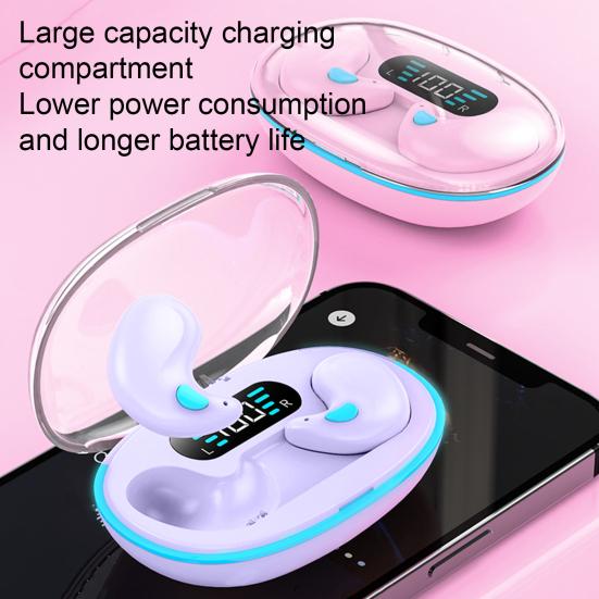 X55 TRUE Wireless 5.3 Noise Reduction Earphones Bluetooth-compatible Waterproof LED Power Display Long