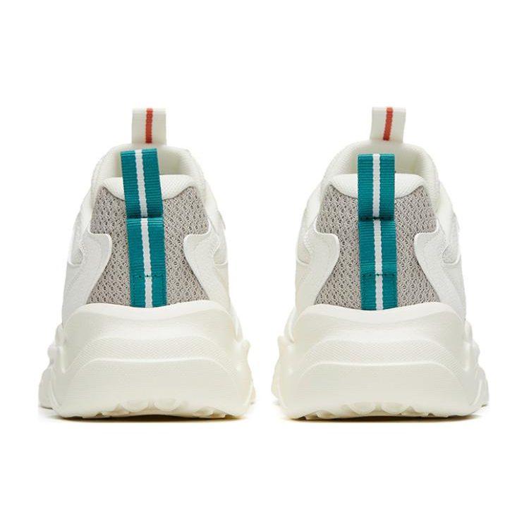 Anta Wear Resistant, Non Slip And Breathable Low Top Sports Casual Shoes Women's White Gray Green 922328815-1