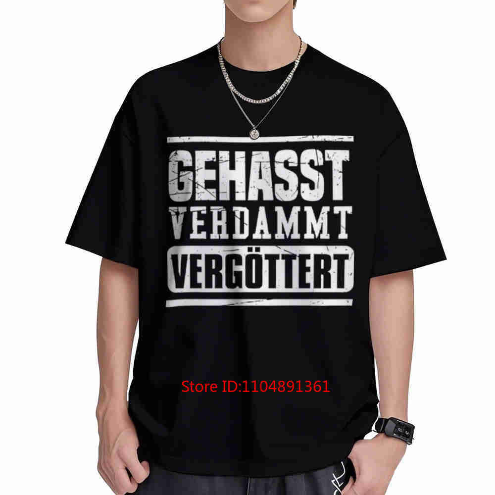 Hated Damned Idolized Short Sleeve Tee 100 Cotton TShirt