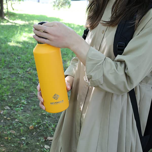 REVOMAX 32oz VACUUM INSULATED FLASK VERSION 2 Water Bottle, 950ml, Vacuum Insulated, Perfect for Sports, Outdoors, and Training, DWF-32115B [Used]