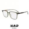 Ultralight TR90 Unisex Prescription Glasses - Frosted Green Frame & Tortoiseshell Legs, Anti-Blue Light