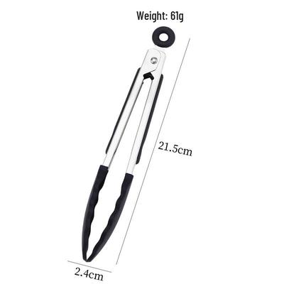 ChuyiQi Silicone & Stainless Steel Kitchen Tongs