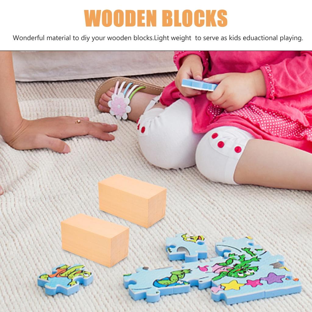 Artibetter Carving Wood Basswood Carving Wood Carving Square Timber Wood Carving Block Set of 3 Wood Premium Wood Crafts Carving Woodworking Printing