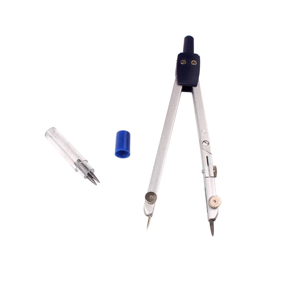 Profesjonalny cyrkiel metalowy Narzędzia kreślarskie z zapasem wkładów dla ucznia Matematyka Geometria Szkoła Biuro Artykuły piśmiennicze