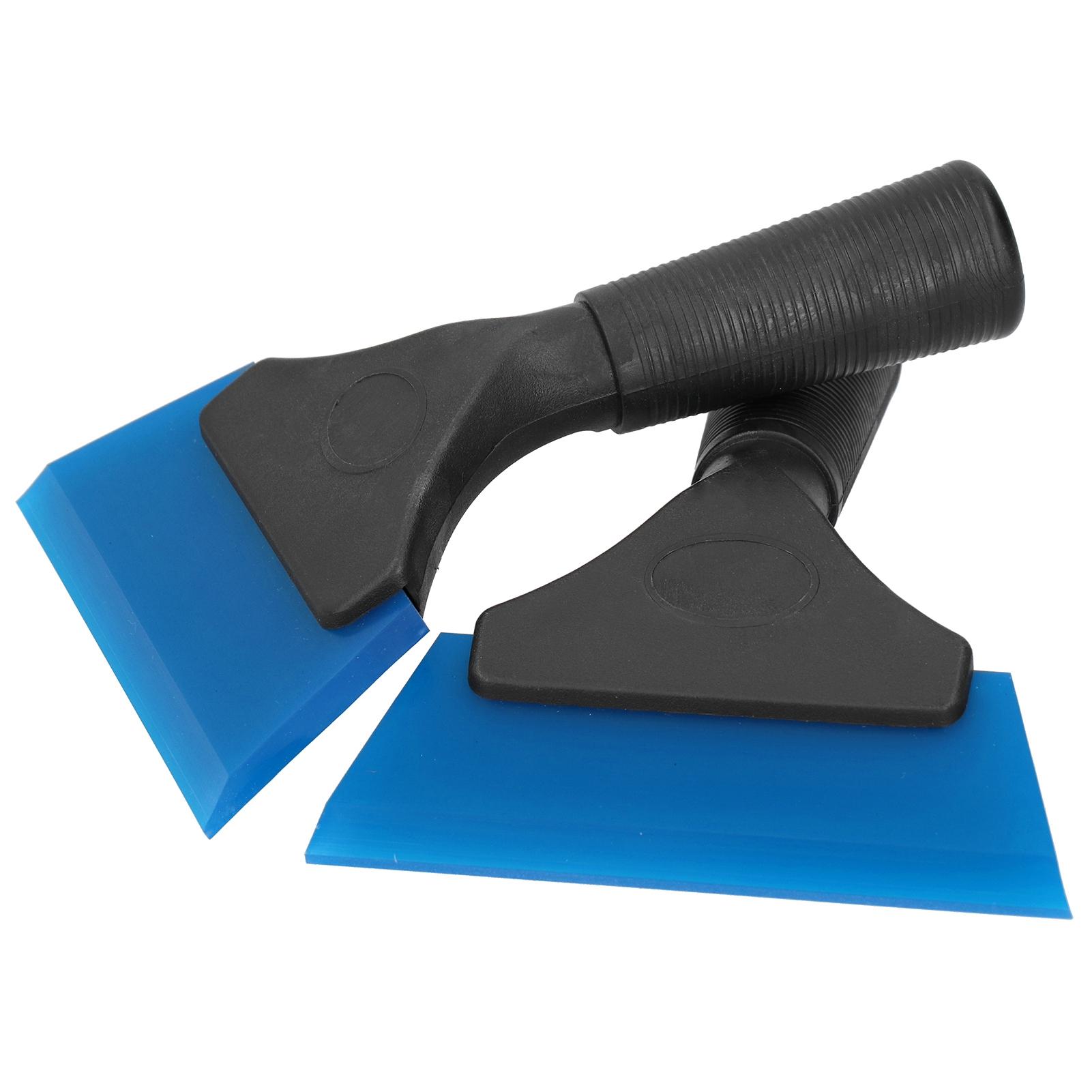 

2pcs Car Window Scraper Water Ice Squeegee Snow Shovel NonSlip Handle Glass Cleaning Tool