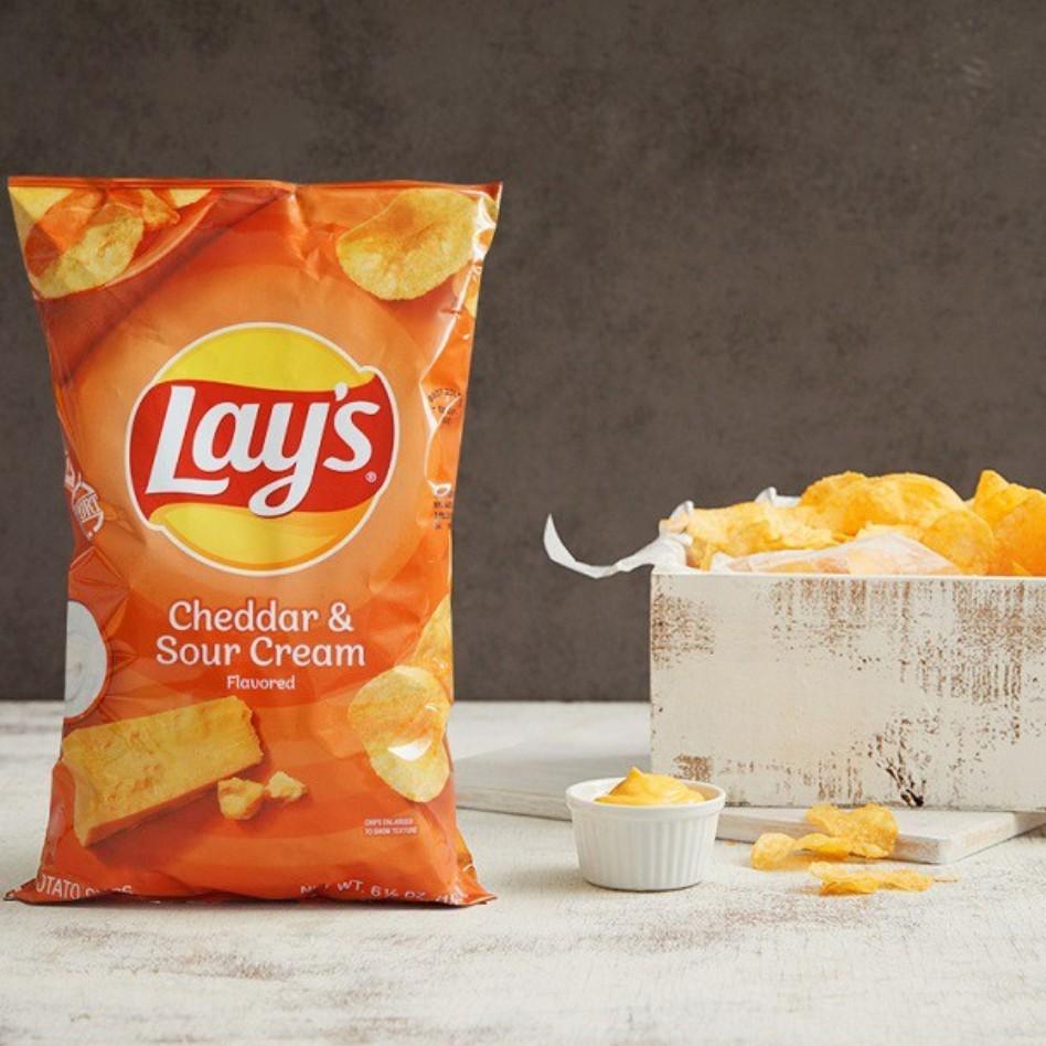 [Lay's] Klasyczne chipsy ziemniaczane / Chipsy ziemniaczane Cheddar i Kwaśna śmietana (42,5g/184,2g), Koreańskie przekąski