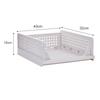 1pc 43X18X32.3Cm Drawer Type Clothes Storage Box Partition Pull Out Organizer Ventilated Stackable Design For Shirts T-Shirts