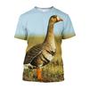 Magliette stampate con uccelli di gallo cedrone, t-shirt mimetiche da caccia, t-shirt grafiche da uomo, streetwear, top e t-shirt estetiche