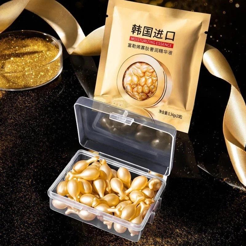 Face Serum Whitening Capsules Anti-Wrinkle Highly Hydrating Firming Skin Care Facial 20/50PCS Gold Capsule