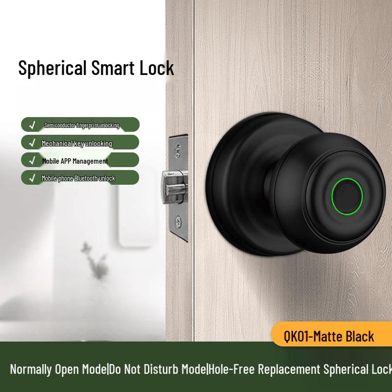 Aokewen Smart Fingerprint Bluetooth Spherical Door Lock