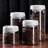 Airtight Kitchen Vacuum Sealed Glass Container Jar Coffee Beans Tank Tea Bottle Storage Organizer