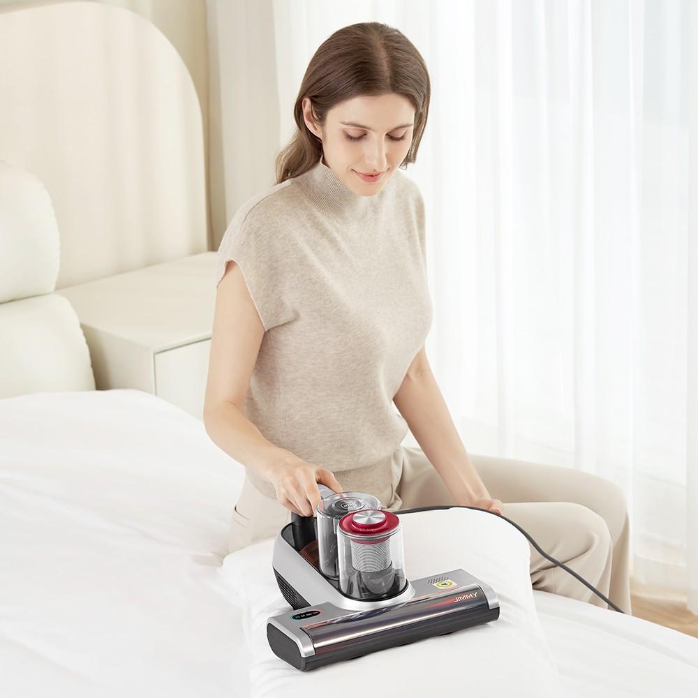 JIMMY BX6 Pro Double Cup Anti-mite Vacuum Cleaner, 245mm Suction Inlet, 0.5L Dust Cup Capacity, Smart Dust Sensor