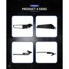 Wing Rearview Side Mirrors LED Turn Signal For Suzuki GSXR 600 750 1000 GSX1000 For HONDA, Yamaha Motorcycle Accessories