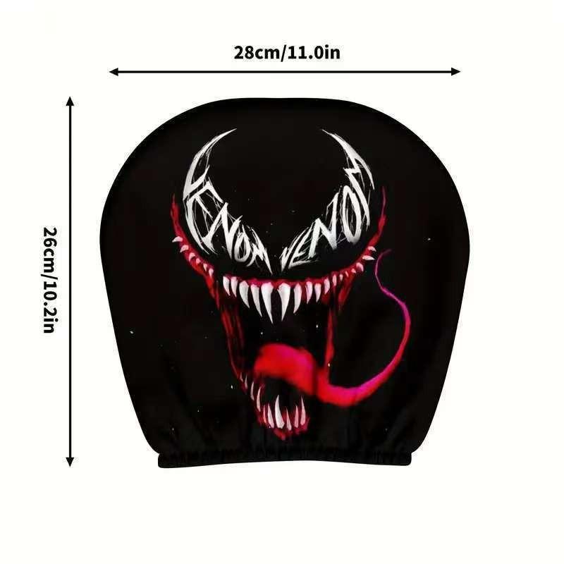 2PCS Funny Cartoon car headrest Cover, Cute Funny Eyes, Suitable for Halloween, Christmas car Universal Elastic Models Funny Decoration