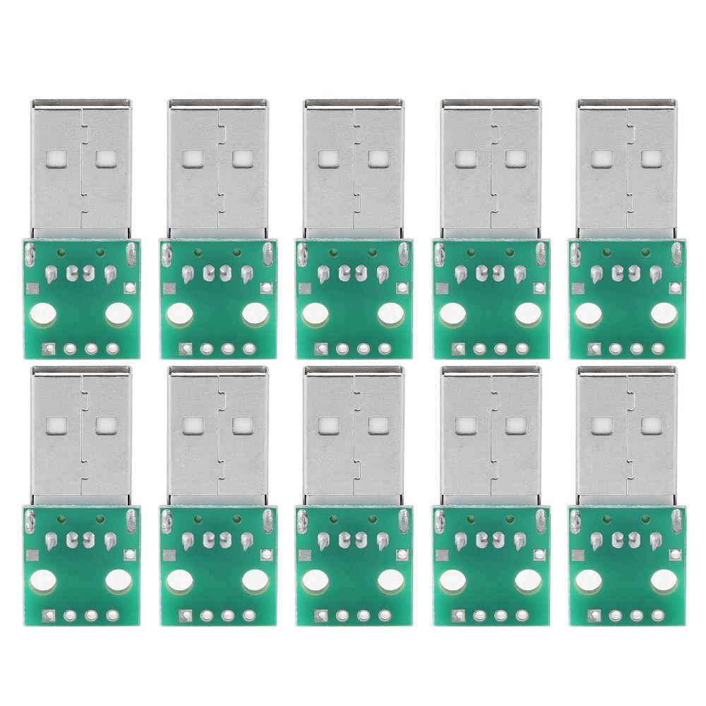 10PCS Mini USB Type a To DIP Adapter Board USB Type a Male Plug To DIP  Breadboard Design