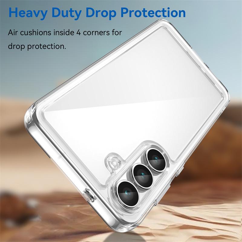 For Samsung Galaxy S25 FE Case Samsung Galaxy S25 FE Cover Anti-Scratch Shockproof Clear PC + Silicone Protective Phone Cover