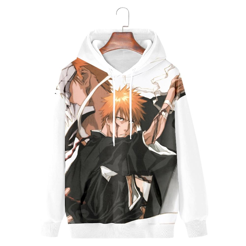 BLEACH Anime Hoodie Harajuku Autumn Pullover Fashion Unisex Long Sleeve Casual Streetwear Loose Outdoor Clothes