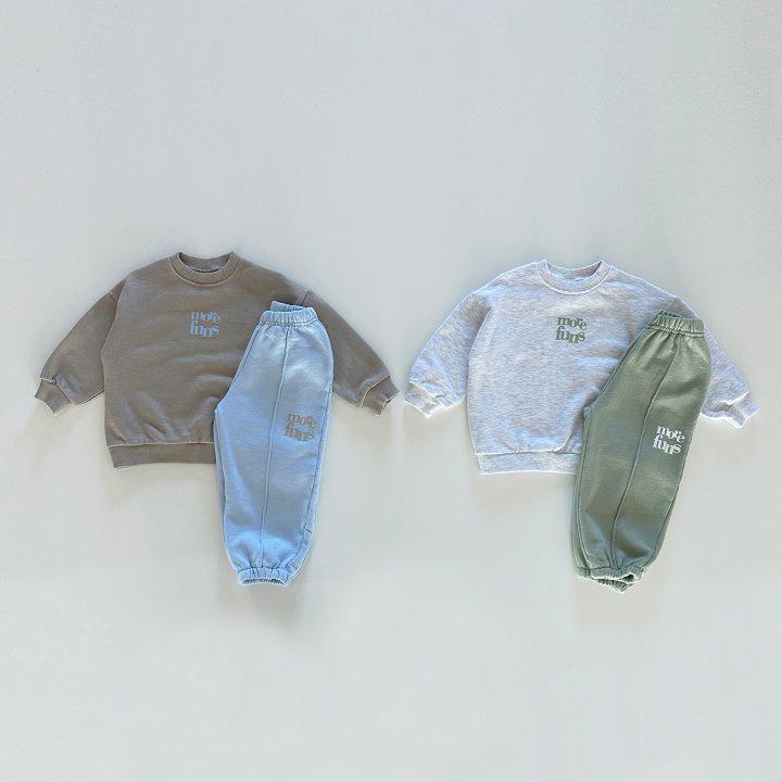 Trendy Color Block Cotton Sweatshirt & Jogger Set for Kids