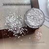 Hexagonal Silver Phantom Glitter: Mixed Nail Art Decoration Accessories.
