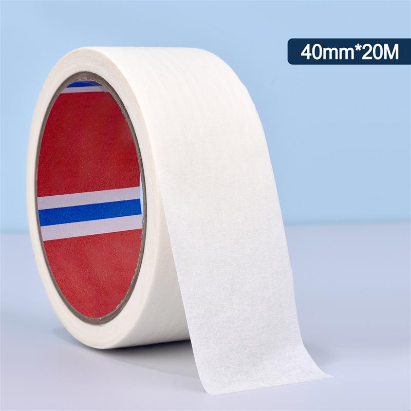 20/25/30/40/50mm Masking Tape White Color Sealing Self Adhesive Tape Car Painting Shelter Decoration Paper Tape
