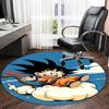 1pc Dragon Ball4 Print Round Carpet Chair Round Carpet Suitable for Bedroom Living Room Home Decorative Carpet