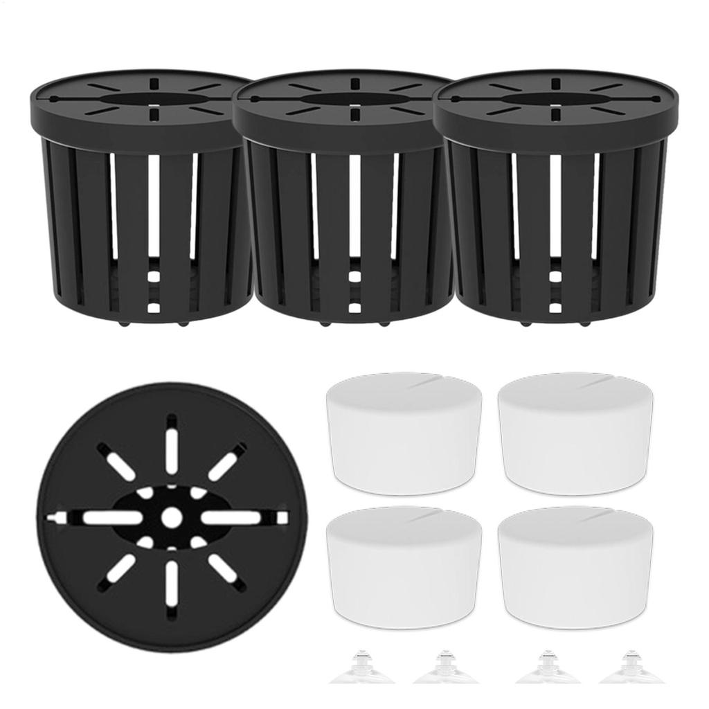 4Pcs Aquatic Plants Fixed Set Aquarium Plant Fixed Basket with Suction Cup Fish tank Aquatic Plant Holder Landscape Accessories