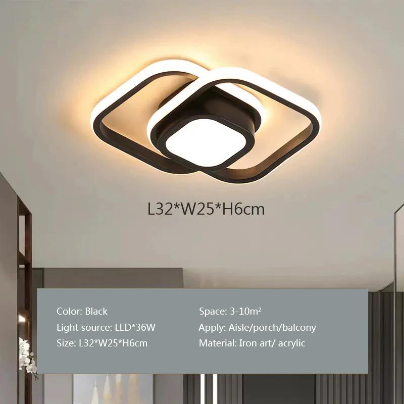 Modern LED Aisl Ceiling Light 36W 32W Led Lamp For Bedroom Balcony Entrance Closet Cloakroom  Home Indoor Lighting Fixtures