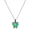 8xSensitive Thermo Mood Color Change Butterfly Pendant Necklace Bridal Jewelry