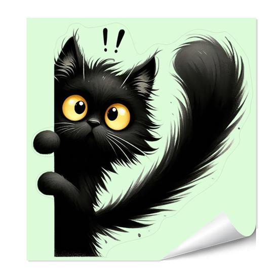 Luminous Light Switch Decals, Glow in The Dark Cute Cat Switch Sticker, Cartoon Animal PVC Wall Art Mural for for Bedroom Living Room