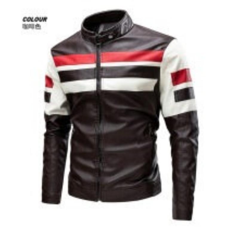 

Весенняя и осенняя мужская кожаная куртка, новая мужская куртка, куртка из искусственной кожи, мотоциклетная куртка из бархатной кожи для мужчин 4XL