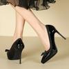 Fashion 2025 New Spring Butterfly Knot Ladies Pumps Pointed Toe Sexy Thin High Heels Fashion Shallow Pumps Stiletto Party Office Shoes