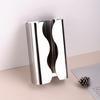 Mirror Polished Stainless Steel Curved Tissue Container Ergonomic Shape Spacious Interior Modern Storage Solution