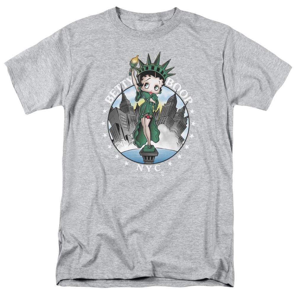 Betty Boop - NYC - Unisex Short Sleeve Children s T-shirt - Gray 140